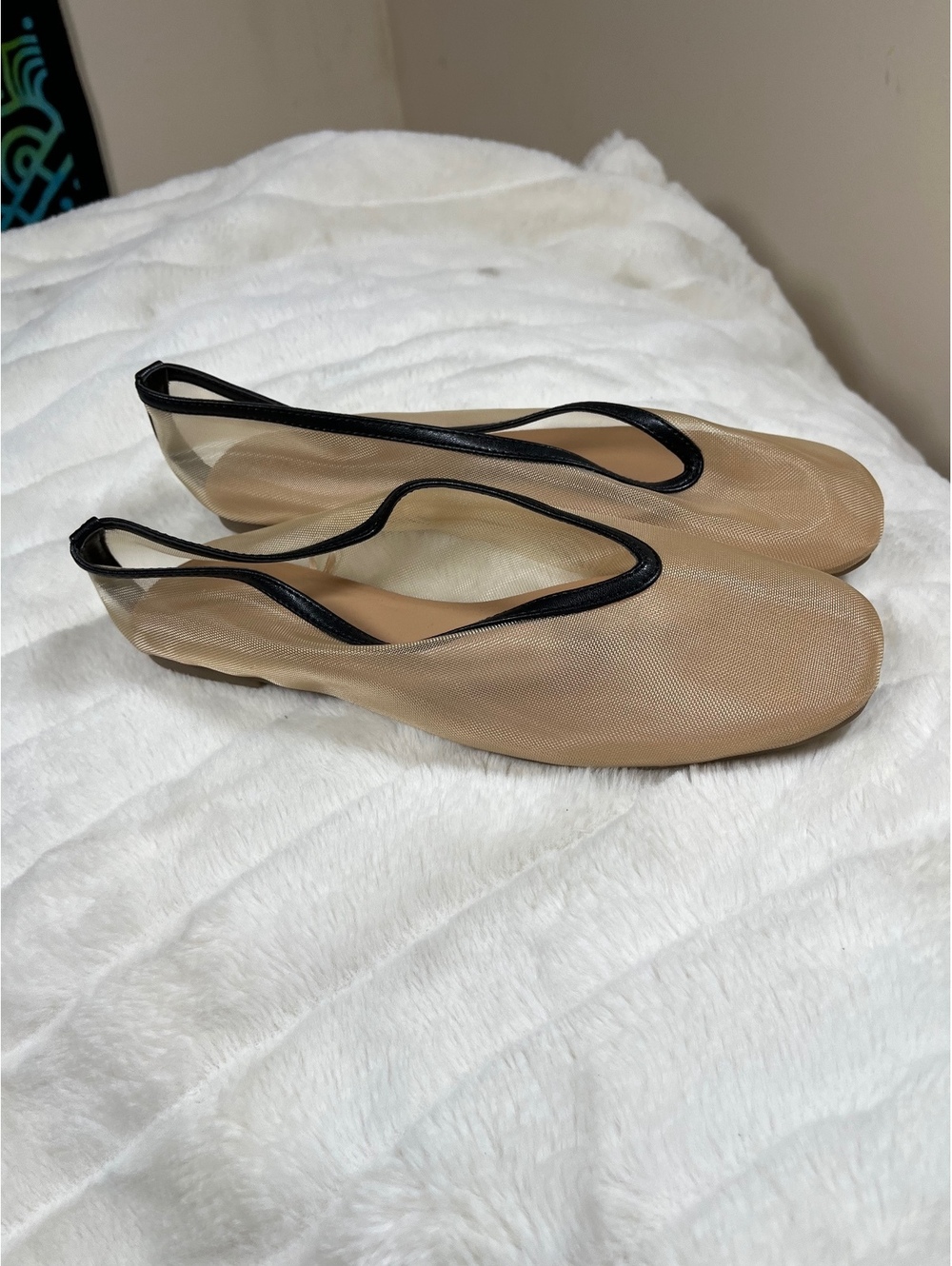 Old Navy Women's 8 Fall Spring Summer Mesh Sheer Preppy City Party Flats Shoes